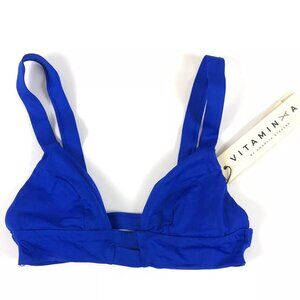 Vitamin A, Klein Blue Bikini Top, Triangle Top, Women’s Size XS/S